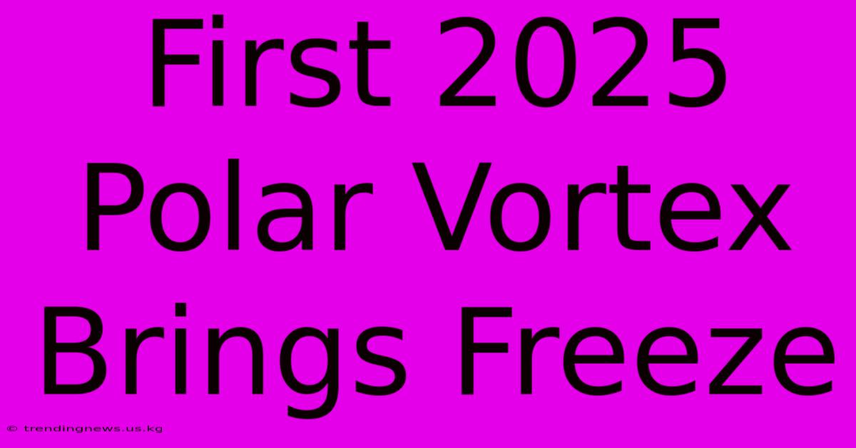 First 2025 Polar Vortex Brings Freeze